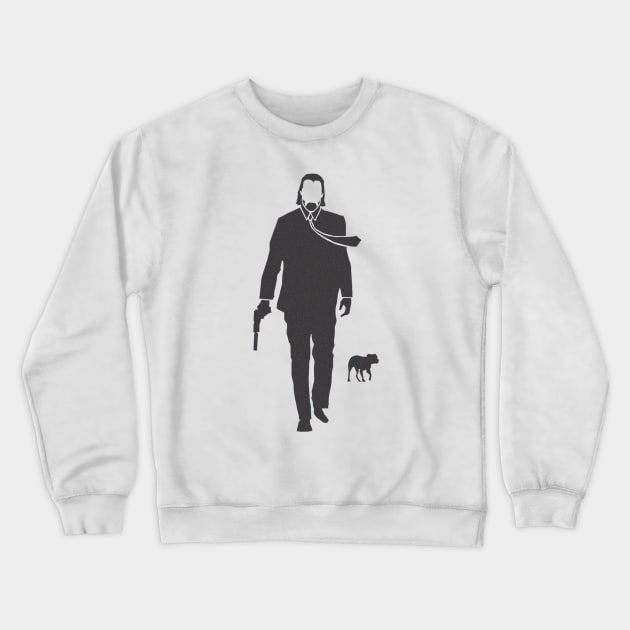 John Wick <> Graphic Design Crewneck Sweatshirt by RajaSukses